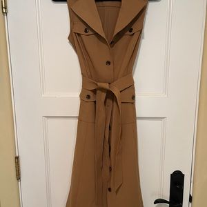 Calvin Klein safari style work dress